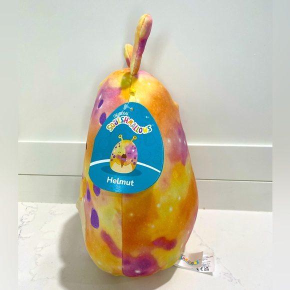 Helmut the Alien Squishmallows 8” NWT eating an ice cream cone marbled orange - Picture 2 of 5